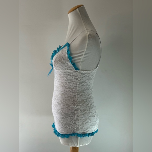 White Lace Lingerie Top - Picture 3 of 14